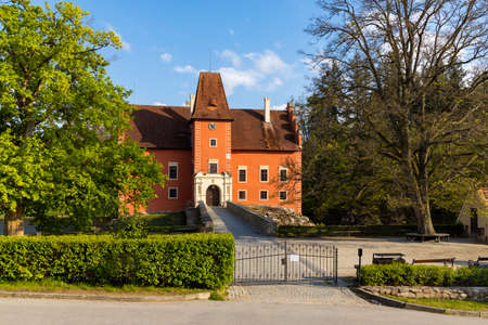 Cervena Lhota castle in Southern Bohemia, Czech Republicのeditorial素材