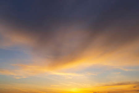 Beautiful sky with cloud before sunset