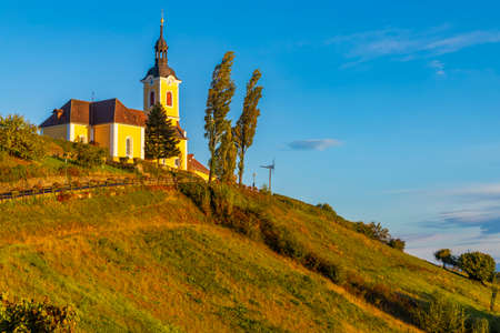 Church in Kitzeck im Sausal, Styria, Austriaの写真素材