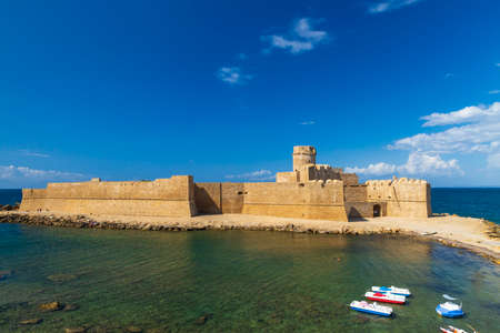 Castle in Isola di Capo Rizzuto, Province of Crotone, Calabria, Italyのeditorial素材