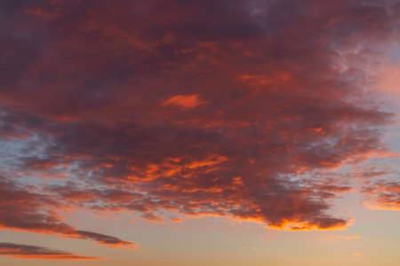 Beautiful sky with cloud before sunset