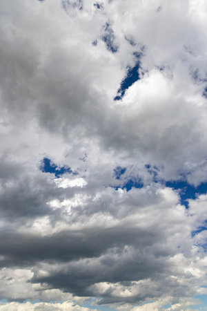 blue sky with clouds as background