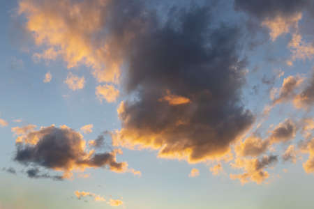 Beautiful sky with cloud before sunset