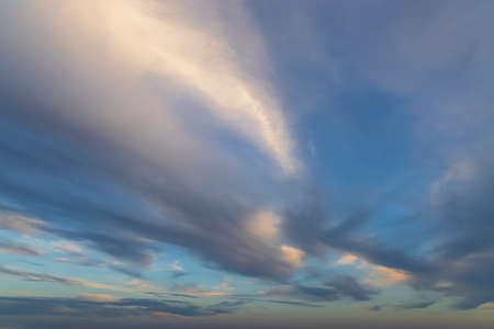 Beautiful sky with cloud before sunset