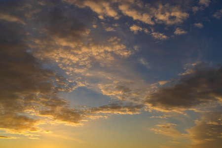 Beautiful sky with cloud before sunset
