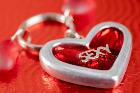 still life of Valentine's decoration