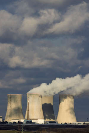 Nuclear power station Dukovany, Vysocina region, Czech republicの写真素材