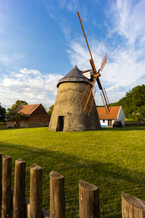 windmill Kuzelov, Southern Moravia, Czech Republicのeditorial素材