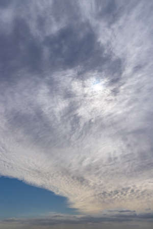blue sky with clouds as background