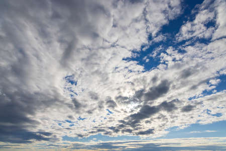 blue sky with clouds as background