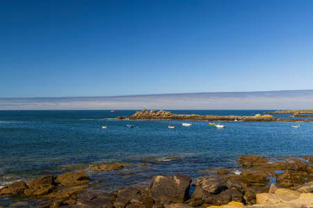Coast near Le Conquet, Brittany, Franceの写真素材