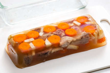 aspic with meat and vegetables