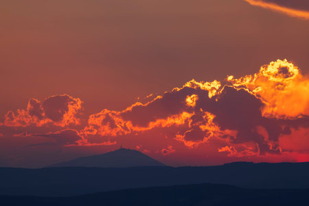 Mont Ventoux mountain (1912 m) in the Provence region, Franceの写真素材