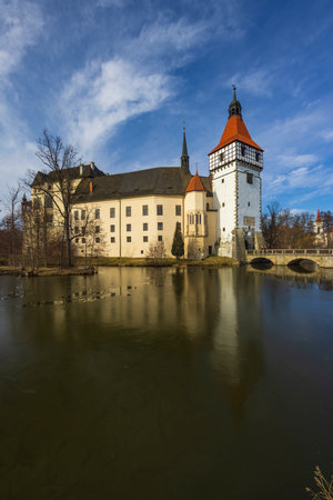 Blatna castle near Strakonice, Southern Bohemia, Czech Republicのeditorial素材
