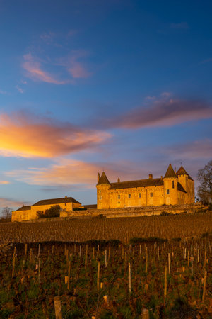 Chateau de Rully castle, Saone-et-Loire department, Burgundy, Franceのeditorial素材