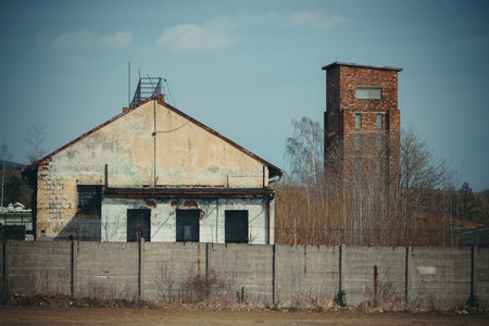 Red Tower of Death, UNESCO site with inscription in Czech language "Ruda vez smrti" a national monument in Dolni Zdar near Ostrov, Western Bohemia, Czech Republicのeditorial素材