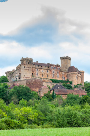 Chateau de Castelnau-Bretenoux in Franceのeditorial素材