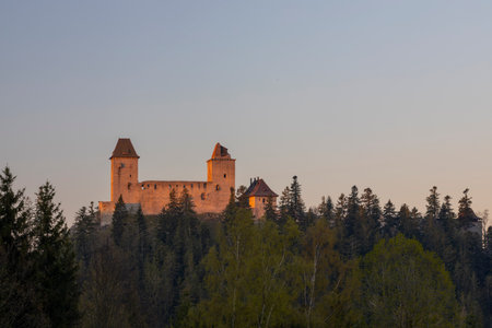 Kasperk castle in Sumava, Czech Republicのeditorial素材
