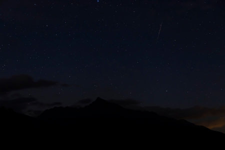 night sky with Krivan, Hight Tatras, Slovakia