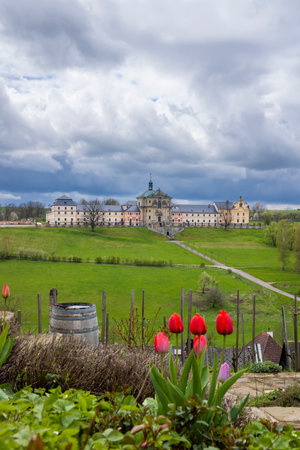 Kuks hospice with baroque decoration, Eastern Bohemia, Czech Republicのeditorial素材