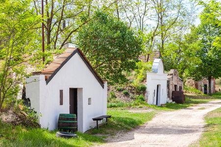 wine cellars in Brod nad Dyji, Southern Moravia, Czech Republic