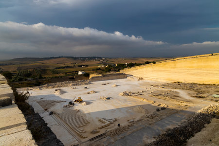 Tuff quarry near Matera, Basilicata, Italy