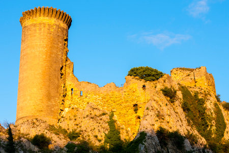 Chateau de l Hers near Chateauneuf-du-Pape, Provence, Franceのeditorial素材