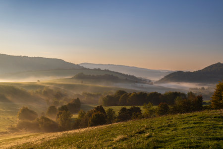 Carpathian mountains landscape, Eastern Slovakiaの写真素材