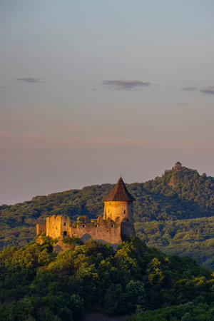 Somoska castle on Slovakia Hungarian borderの写真素材