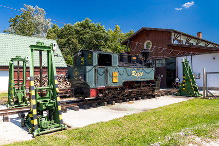 narrow gauge railway in Gemenc-Dunapart, Hungary