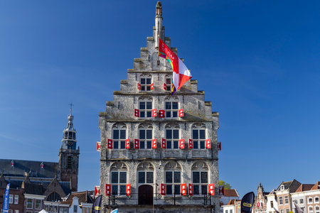 town hall in the Netherlands, Goudaの写真素材