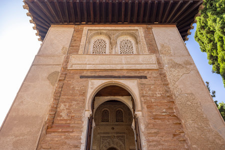 Arabic interiors of Nasrid Palace, Alhambra palace comple, Generalife and Albayzin (Generalife y...