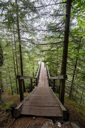 Kvacianska valley in spring time, Chocske vrchy, Slovakiaの写真素材