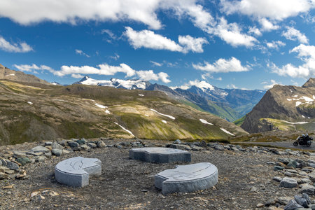 Landscape near Col de l'Iseran, Savoy, Franceの写真素材