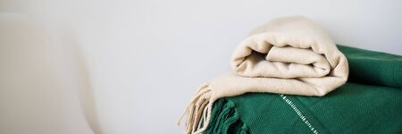 concept of coziness, comfort and warmth at home.の写真素材