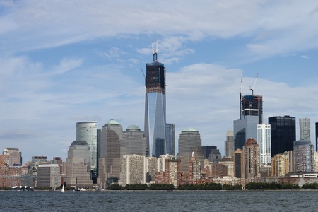manhattan skylineの写真素材