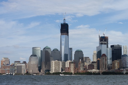 manhattan skylineの写真素材