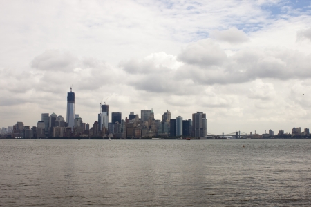 manhattan skylineの写真素材