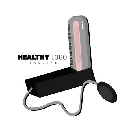 Medical tools vector Logo on white backgroundのイラスト素材