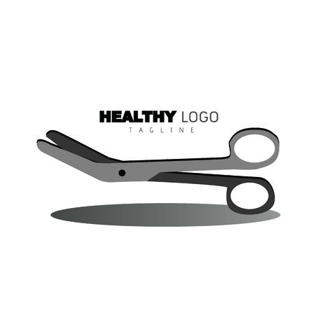 Medical tools vector Logo on white backgroundのイラスト素材