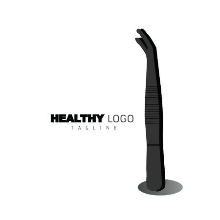 Medical tools vector Logo on white backgroundのイラスト素材
