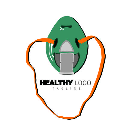 Mask Medical tools vector Logo on white backgroundのイラスト素材