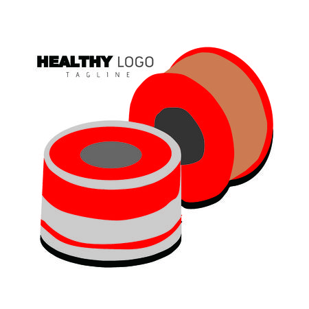 Bandage Medical tools vector Logo on white backgroundのイラスト素材