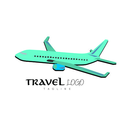 Travel logo that have a planet flying. vector illustration.のイラスト素材