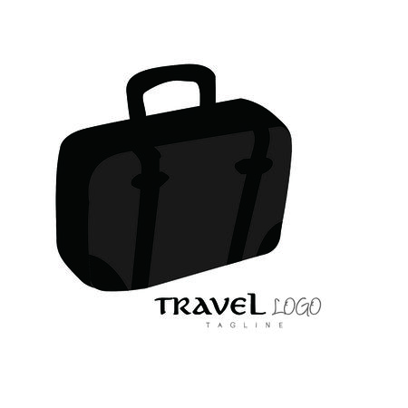 Suitcase bag travel logo vectorのイラスト素材