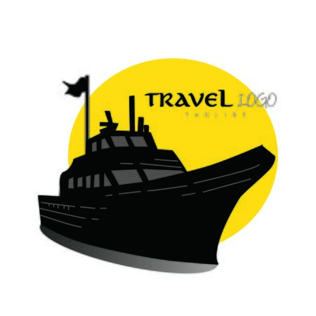 Ship Logo, cruise ship Logo Design Vectorのイラスト素材