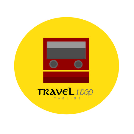 Speed train logo template, stylised vector symbolのイラスト素材