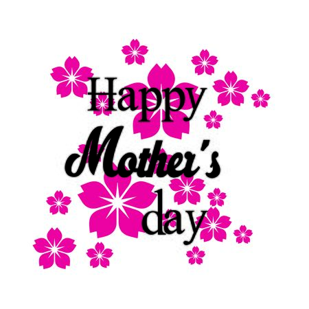 happy mothers day- momのイラスト素材