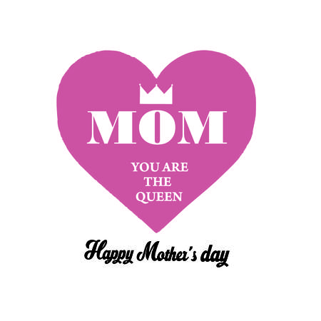 happy mothers day- momのイラスト素材