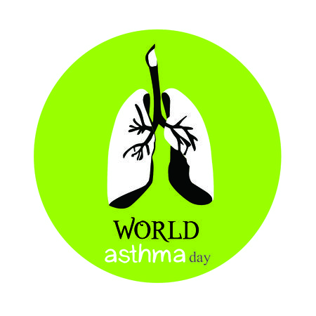 World asthma dayのイラスト素材